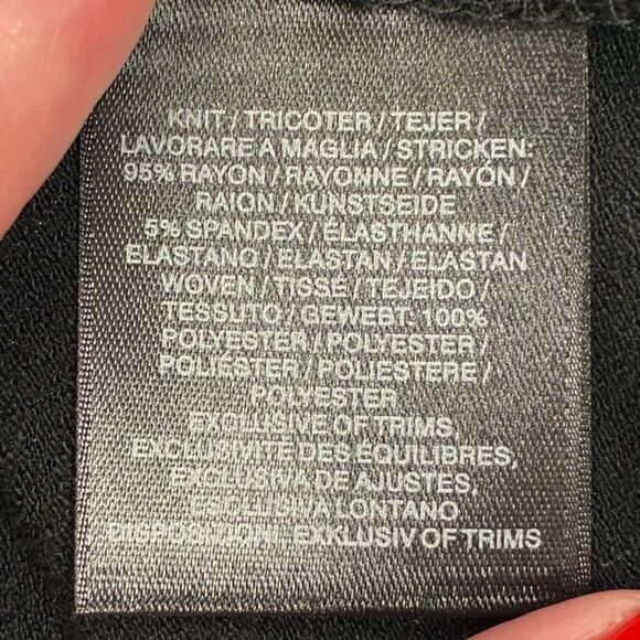 ANTHROPOLOGIE AKEMI + KIN Embroidered Pleated Blouse Black Gold Women’s Small - Picture 5 of 5